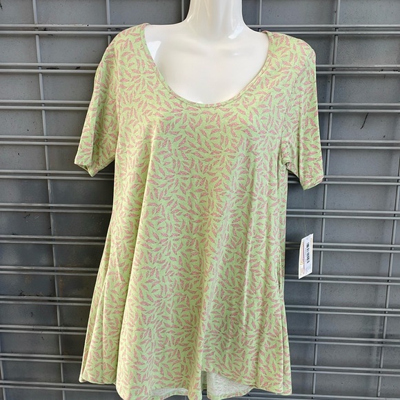 LulaRoe Leaf Print 🍃 Perfect T Top-#1016 - Picture 8 of 12